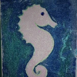 Seahorse Hand Painted Canvas